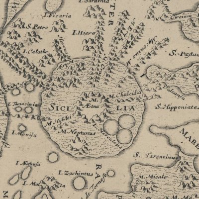 Tabula selenographica (carte de la Lune) - Johannes Hevelius