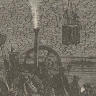 Les travaux avançaient régulièrement… (De la Terre à la Lune, 1868) - de Montaut