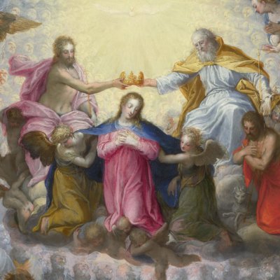 Le couronnement de la Vierge - Hans Rottenhammer