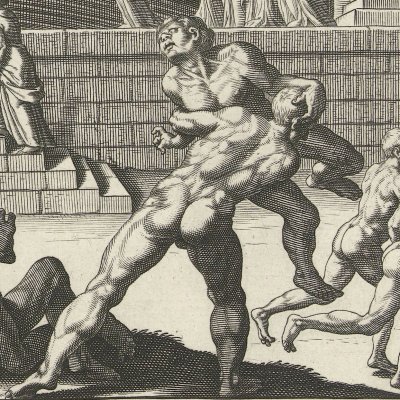 Statue of Zeus at Olympia - Galle after Heemskerck