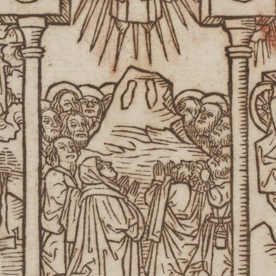 Ascension (Biblia pauperum, Bnf XYLO-4)