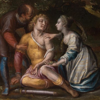 Angélique fait monter Médor sur le cheval d’un berger (Cycle d’Effiat)