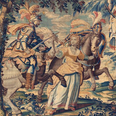 Combat de Mandricard et de Zerbin (Tenture du Roland furieux)