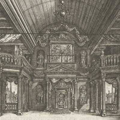 Scène du théâtre municipal d’Amsterdam sur le Keizersgracht - Jan Veenhuysen