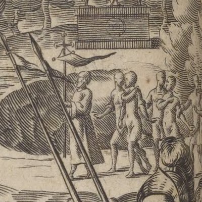Procession devant Jérusalem (Hierusalem deslivree, ch11, 1626) - M. Lasne