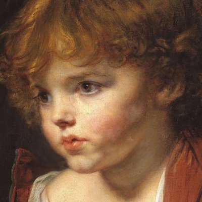 Petit garçon blond à la chemise ouverte - Greuze