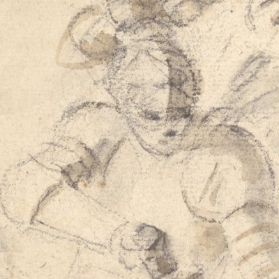 Roger attaqué par un serviteur d’Alcine et par des animaux - Fragonard
