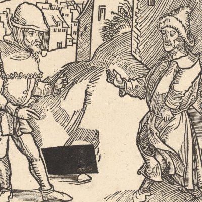 Les Adelphes, acte I, scène 2 (Térence, Dürerpour Amerbach) - Albrecht Dürer