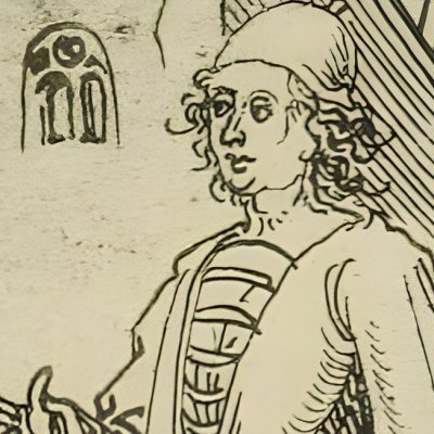 L’Andrienne, acte II, scène 2  (Térence, Dürer pour Amerbach) - Albrecht Dürer