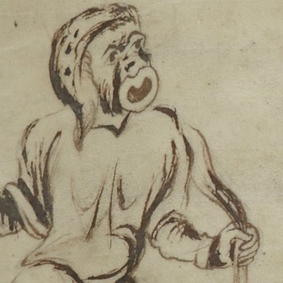 L’Andrienne, acte II, scène 2 (Térence, Latin 7899, 9e s, F°13)
