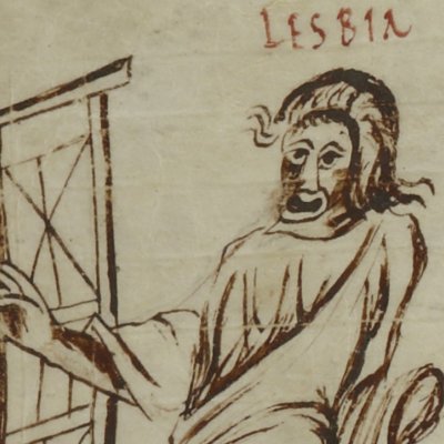 L’Andrienne, acte III, scène 2 (Térence, Latin 7899, 9e s, F°18)