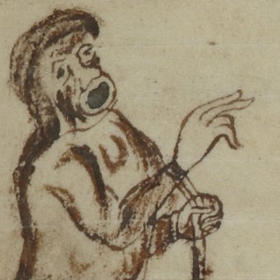 L’Andrienne, acte III, scène 4 (Térence, Latin 7899, 9e s, F°21)