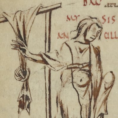 L’Andrienne, acte IV, scène 2 (Térence, Latin 7899, 9e s, F°24v)