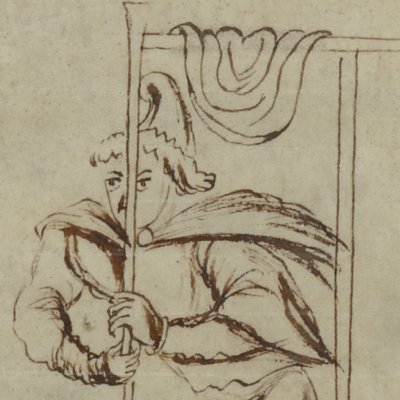 L’Eunuque, acte III, scène 4 (Térence, Latin 7899, 9e s, F°49)