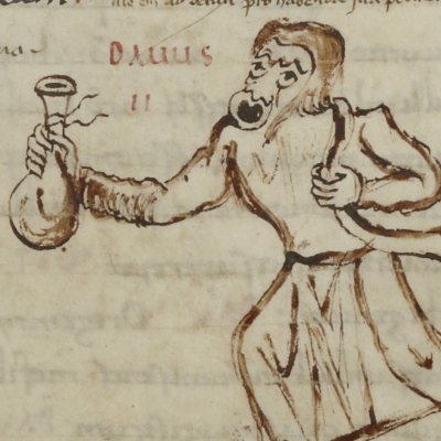 Phormion, acte I, scène 2 (Térence, Latin 7899, 9e s, F°150)