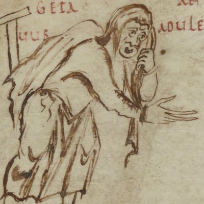 Phormion, acte V scène 6 (Térence, Latin 7899, 9e s, F°171)