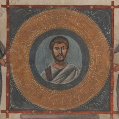 Portrait de Térence (Térence Vat. Lat. 3868, F°2)