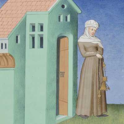 L’Eunuque, acte IV, scène 1 (Térence des ducs, Arsenal Ms-664, F°66)