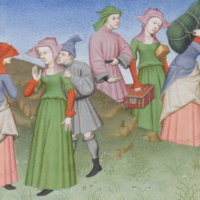 Héautontimorouménos, acte IV, scène 4 (Térence des ducs, Arsenal Ms-664, F°111v)