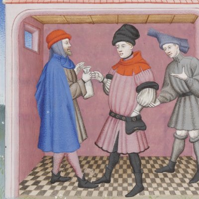 Héautontimorouménos, acte IV, scène 7 (Térence des ducs, Arsenal Ms-664, F°116)