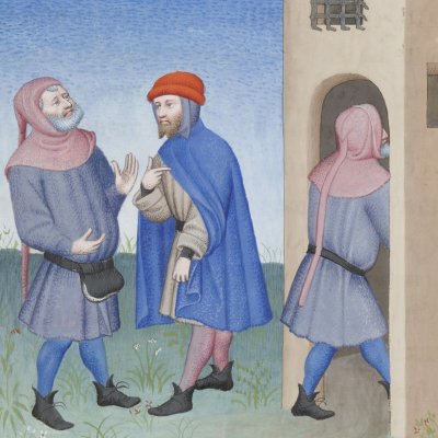 Héautontimorouménos, acte IV, scène 8 (Térence des ducs, Arsenal Ms-664, F°117)