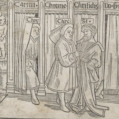 L’Andrienne, acte III, scène 3 (Térence, Comédies, Trechsel, 1493)