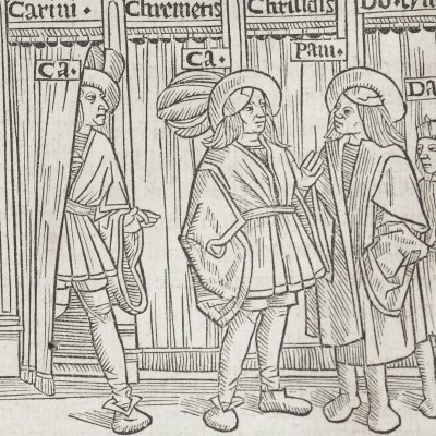 L’Andrienne, acte IV, scène 1 (Térence, Comédies, Trechsel, 1493)