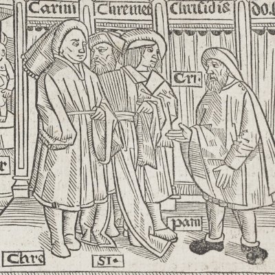 L’Andrienne, acte V, scène 4 (Térence, Comédies, Trechsel, 1493)