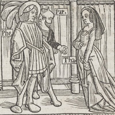 L’Eunuque, acte I, scène 2 (Térence, Comédies, Trechsel, 1493)