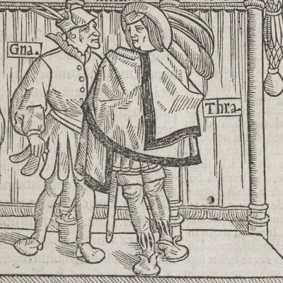 L’Eunuque, acte III, scène 1 (Térence, Comédies, Trechsel, 1493)