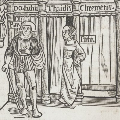 L’Eunuque, acte V, scène 4 (Térence, Comédies, Trechsel, 1493)