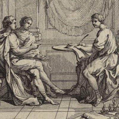 Frontispice (Térence, Comédies, 1753) - Gravelot