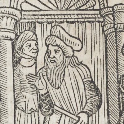 L’Hécyre, acte II, scène 2 (Térence, Comédies, Trechsel, 1493)