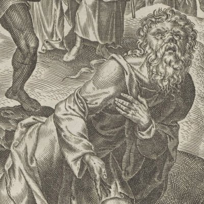 La lapidation de Naboth - Martin van Heemskerck