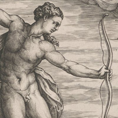 Combat de Raison et d’Amour - A. de Salamanca d’après Baccio Bandinelli