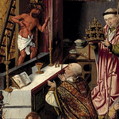 La messe de saint Grégoire - Maître de la Fontaine de vie