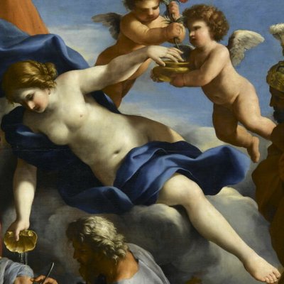 Vénus versant le dictame sur la blessure d’Énée - Romanelli