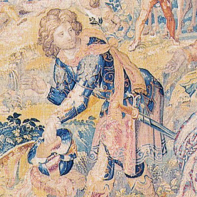 La récolte des armes de Roland (Roland furieux) - K. van Mander