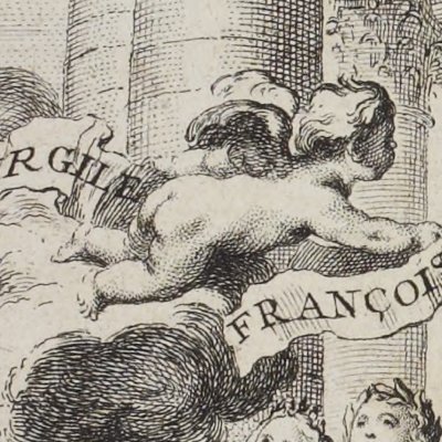 Frontispice (Les Œuvres de Virgile, trad. Des Fontaines, 1743) - Cochin