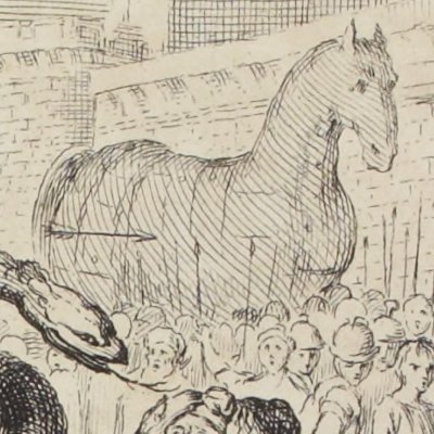 Énéide, livre 2 (Les Œuvres de Virgile, trad. Des Fontaines, 1743) - Cochin