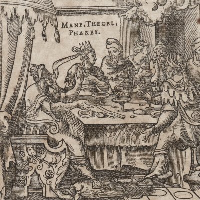 Impiété de Balthazar sévèrement punie (Figures de la Ste Bible) - J. Cousin