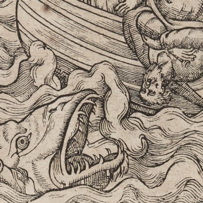 Jonas jeté à la mer pour apaiser la tempête (Fig. de la Ste Bible) - J. Cousin