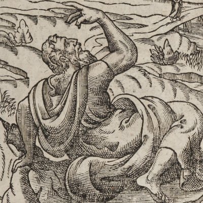 Jonas sort du ventre de la baleine (Figures de la Ste Bible) - J. Cousin