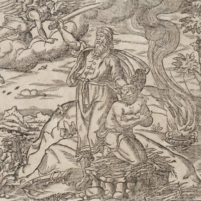 Abraham veut immoler son fils Isaac (Figures de la Ste Bible) - J. Cousin