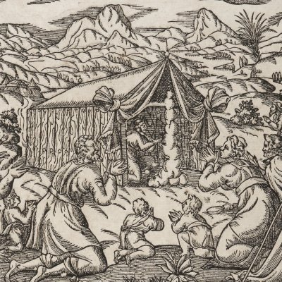 Nuée en forme de colonne sur le tabernacle (Figures de la Ste Bible) - J. Cousin