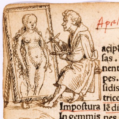 Apelle peignant Campaspe ? (Éloge de la Folie) - Holbein