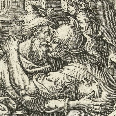 Joab kills his brother Amasa - Martin de Vos