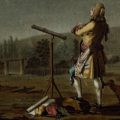 Fontenelle médite sur la pluralité des mondes (Portraits des grands hommes…)