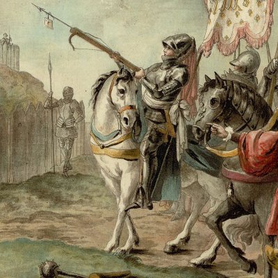 Jeanne d’Arc ordonne aux Anglais de sortir de France (Portraits des gds hommes…)