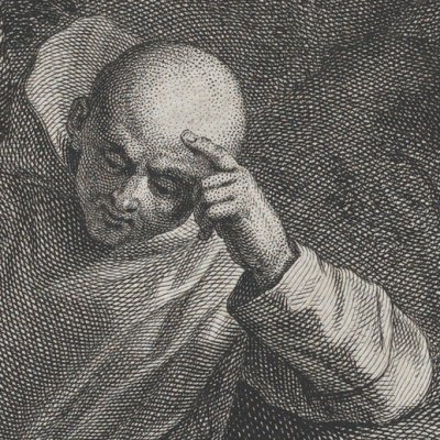 Saint Bruno en méditation - Jean Audran d’après Charles de La Fosse